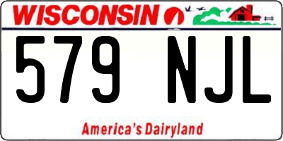 WI license plate 579NJL