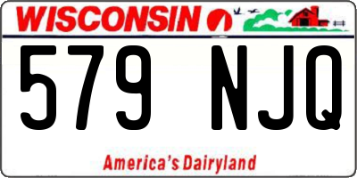 WI license plate 579NJQ