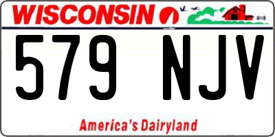 WI license plate 579NJV
