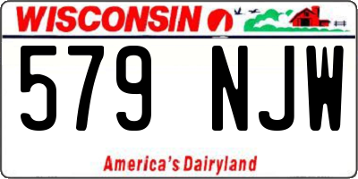 WI license plate 579NJW