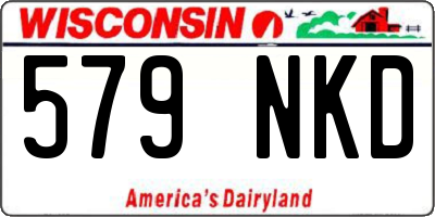 WI license plate 579NKD