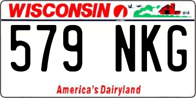 WI license plate 579NKG