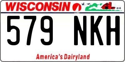 WI license plate 579NKH