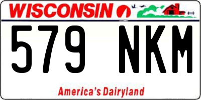 WI license plate 579NKM