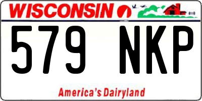 WI license plate 579NKP