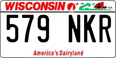WI license plate 579NKR
