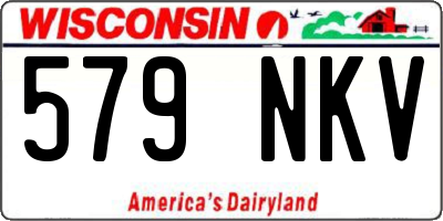 WI license plate 579NKV