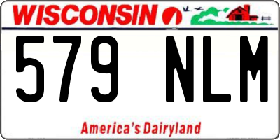 WI license plate 579NLM