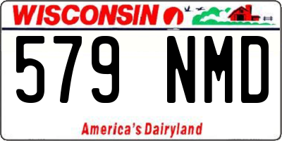 WI license plate 579NMD
