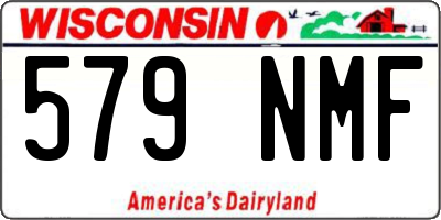 WI license plate 579NMF