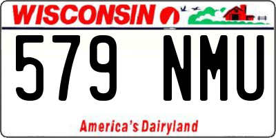 WI license plate 579NMU
