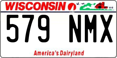 WI license plate 579NMX
