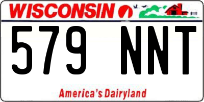 WI license plate 579NNT
