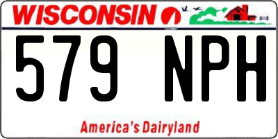 WI license plate 579NPH