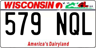 WI license plate 579NQL