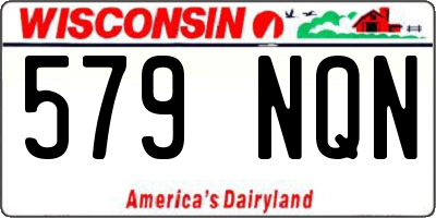 WI license plate 579NQN