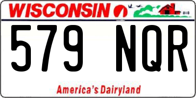 WI license plate 579NQR