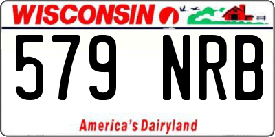 WI license plate 579NRB