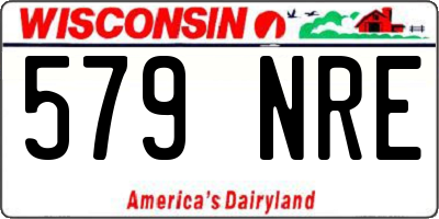 WI license plate 579NRE