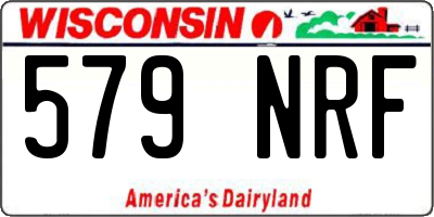 WI license plate 579NRF