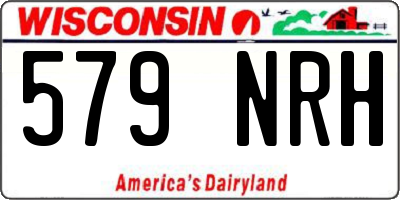 WI license plate 579NRH