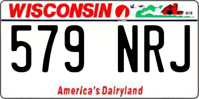 WI license plate 579NRJ