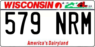 WI license plate 579NRM
