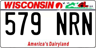 WI license plate 579NRN