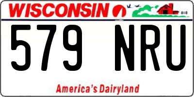 WI license plate 579NRU