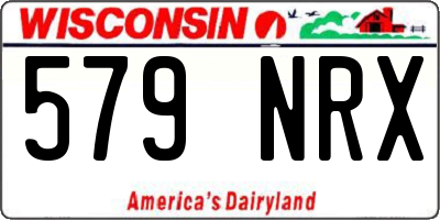 WI license plate 579NRX