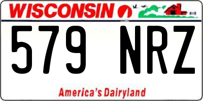 WI license plate 579NRZ