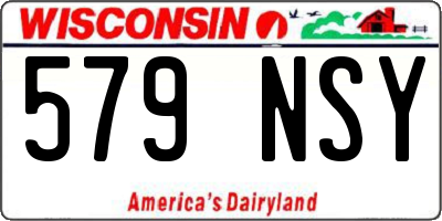 WI license plate 579NSY