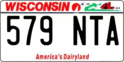 WI license plate 579NTA