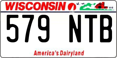 WI license plate 579NTB