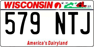 WI license plate 579NTJ