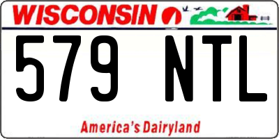 WI license plate 579NTL
