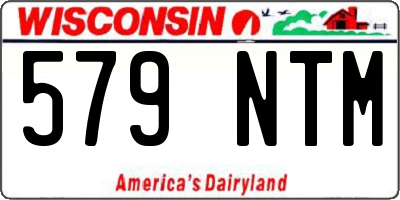 WI license plate 579NTM