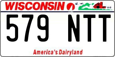 WI license plate 579NTT