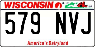 WI license plate 579NVJ
