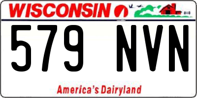 WI license plate 579NVN