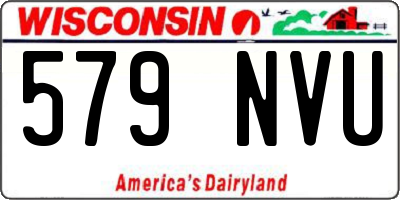 WI license plate 579NVU