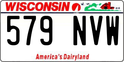 WI license plate 579NVW