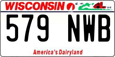 WI license plate 579NWB