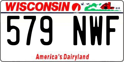 WI license plate 579NWF