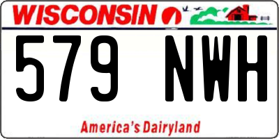 WI license plate 579NWH