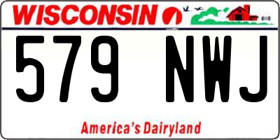 WI license plate 579NWJ