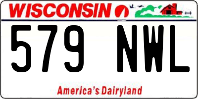 WI license plate 579NWL