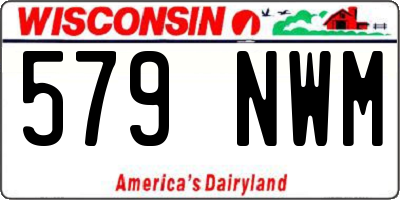 WI license plate 579NWM