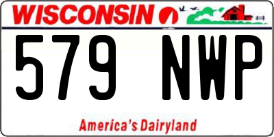WI license plate 579NWP