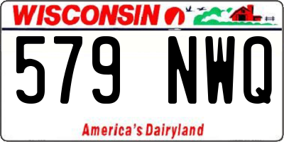 WI license plate 579NWQ